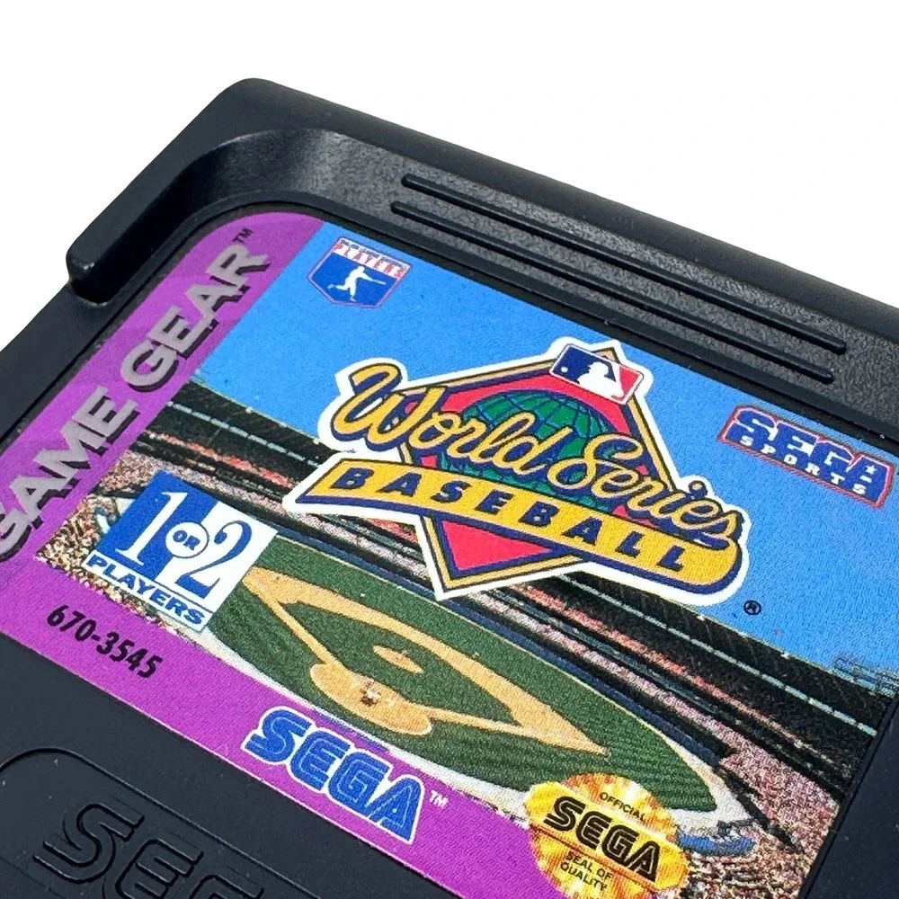 Sega Game Gear Baseball Bundle World Series Baseball & Frank Thomas Big Hurt